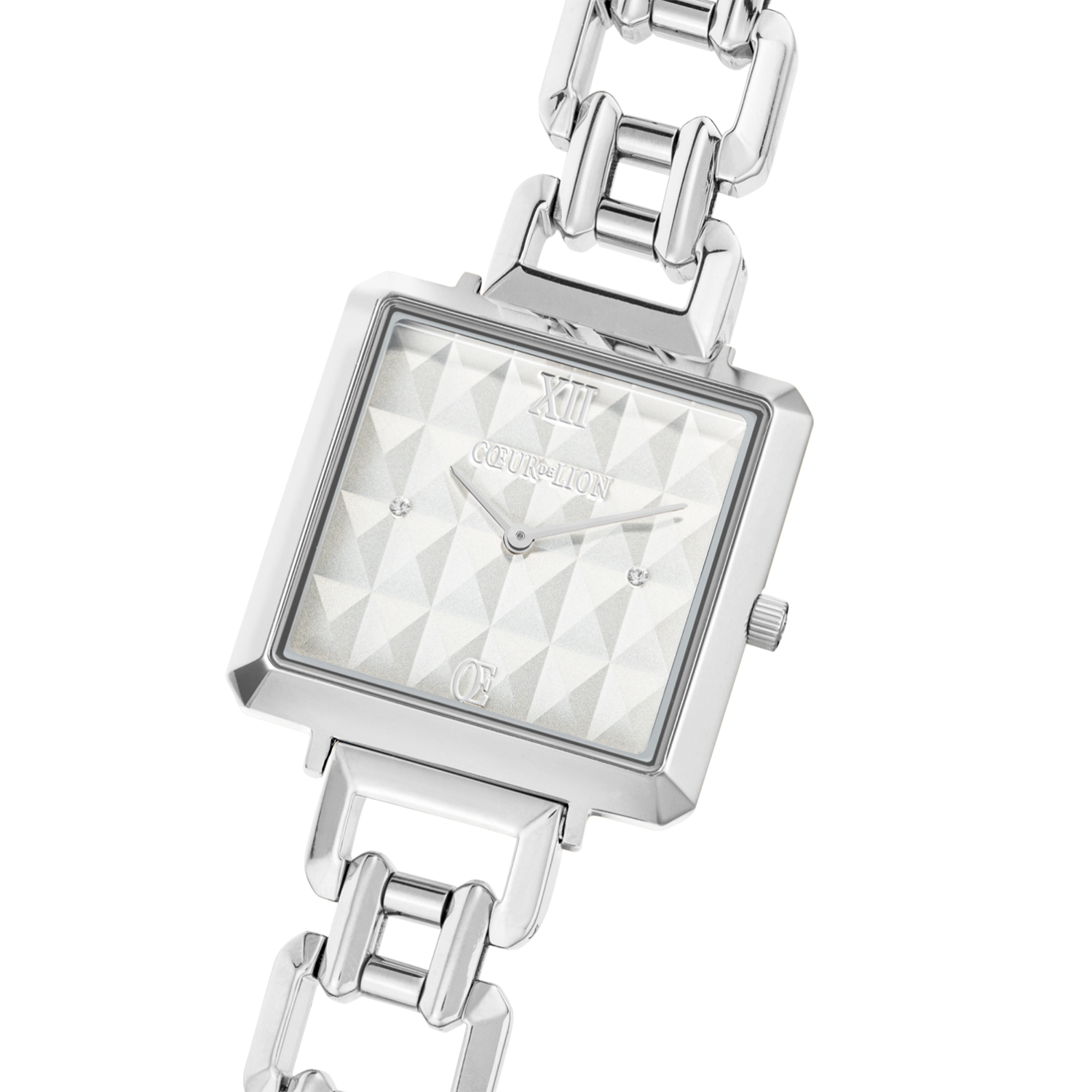 Montre Iconic Cube Spikes Statement Argent