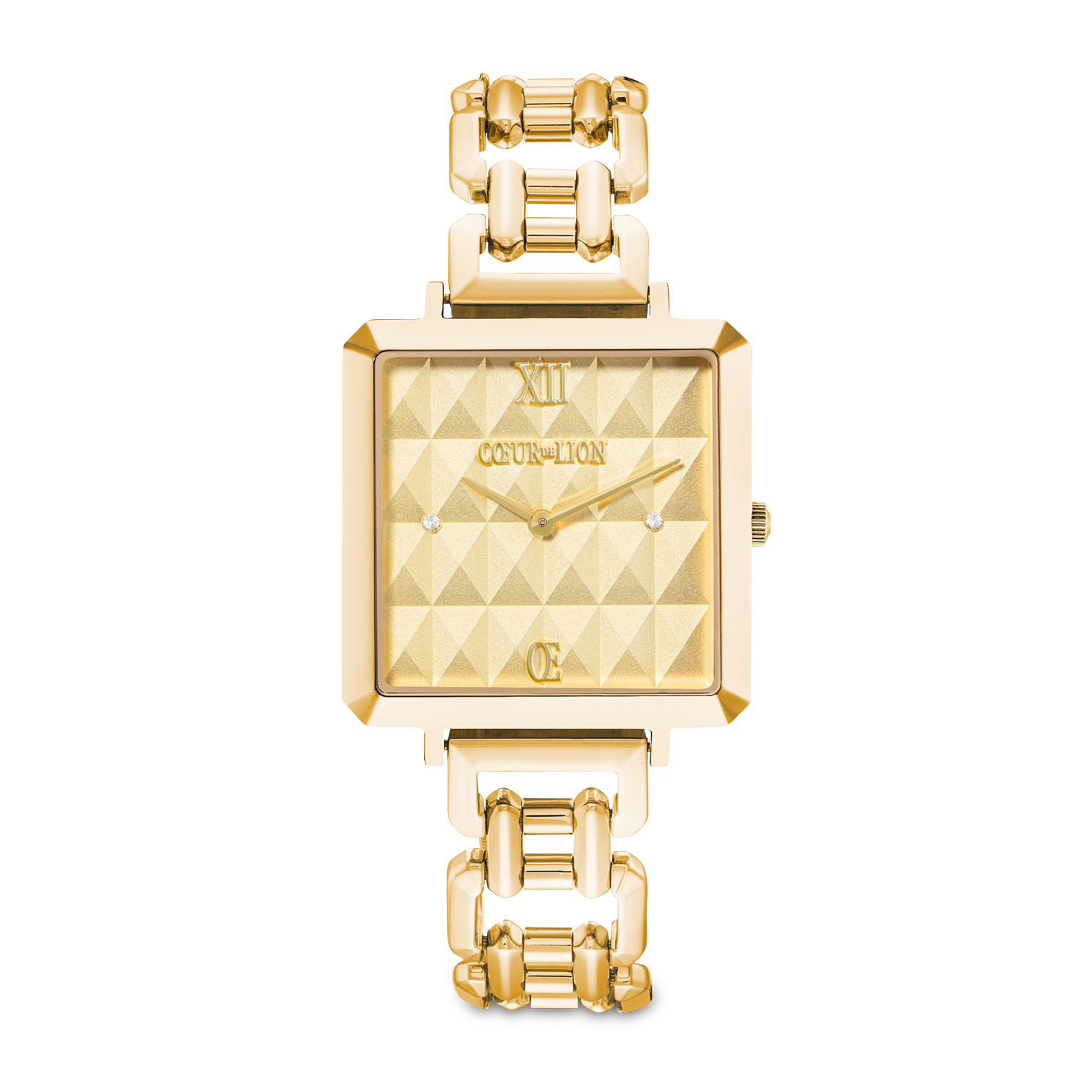 Montre Iconic Cube Spikes Statement Or