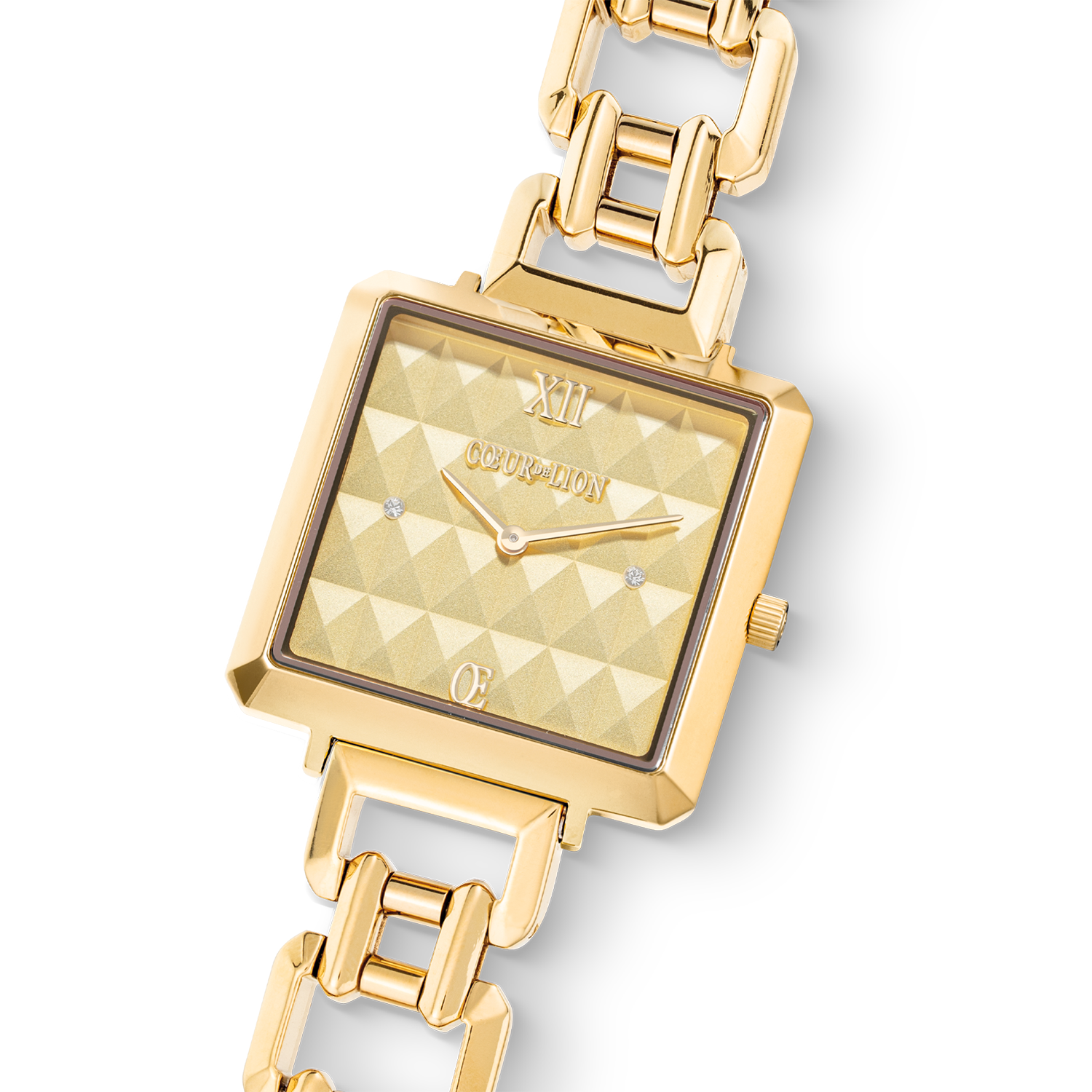Montre Iconic Cube Spikes Statement Or